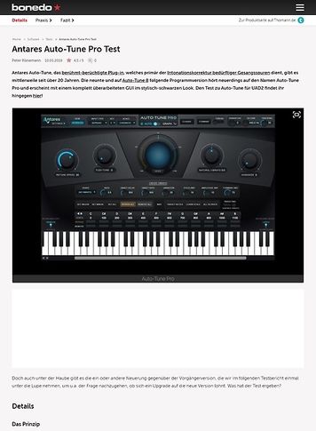 Bonedo.de Antares Auto-Tune Pro Bonedo.de Antares Auto-Tune Pro