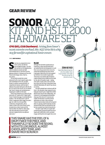Rhythm Sonor AQ2 Bop Kit and HS LT 2000 Hardware Set Rhythm Sonor AQ2 Bop Kit and HS LT 2000 Hardware Set