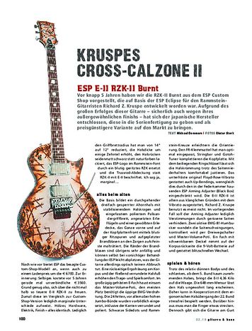 Gitarre & Bass ESP E-II RZK-II Burnt Gitarre & Bass ESP E-II RZK-II Burnt