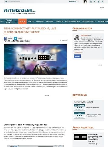 Amazona.de iConnectivity PlayAudio 12 Amazona.de iConnectivity PlayAudio 12