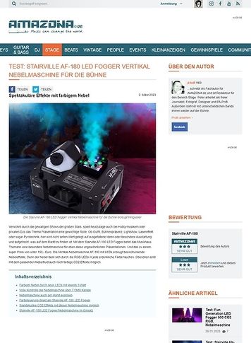 Amazona.de Stairville AF-180 LED Nebelmaschine Amazona.de Stairville AF-180 LED Nebelmaschine
