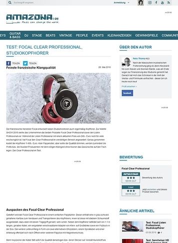 Amazona.de Focal Clear Professional Amazona.de Focal Clear Professional