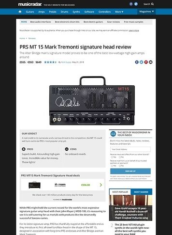 MusicRadar.com PRS MT 15 Mark Tremonti signature head MusicRadar.com PRS MT 15 Mark Tremonti signature head