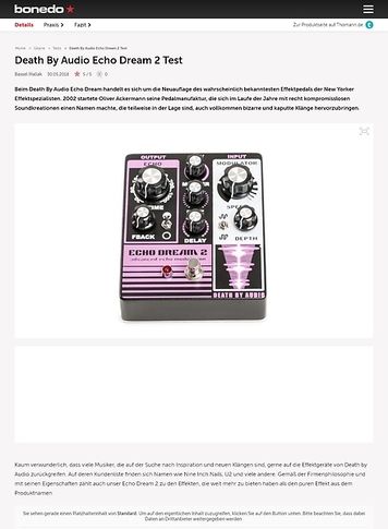 Bonedo.de Death By Audio Echo Dream 2 Bonedo.de Death By Audio Echo Dream 2