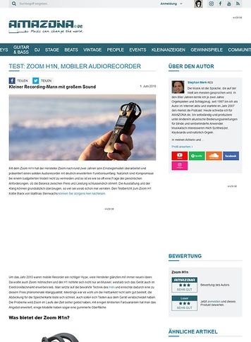 Amazona.de Zoom H1n Amazona.de Zoom H1n