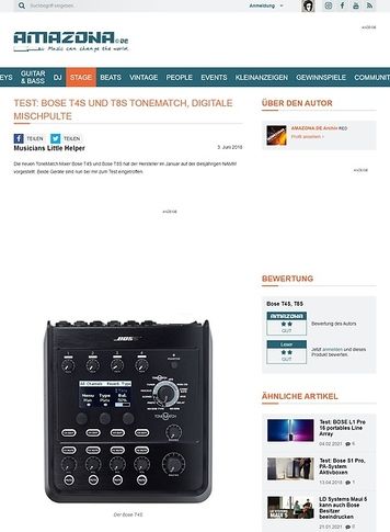 Amazona.de Bose T4S und T8S ToneMatch Amazona.de Bose T4S und T8S ToneMatch