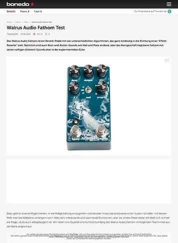 Bonedo.de Walrus Audio Fathom Bonedo.de Walrus Audio Fathom