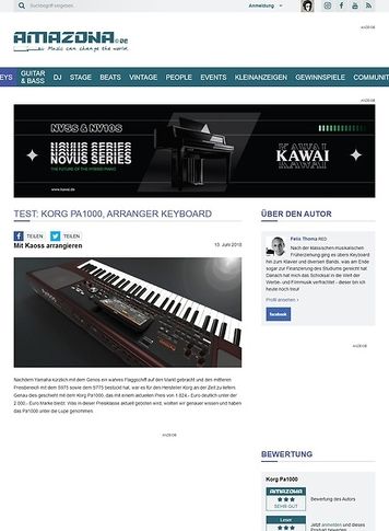 Amazona.de Korg Pa1000 Amazona.de Korg Pa1000