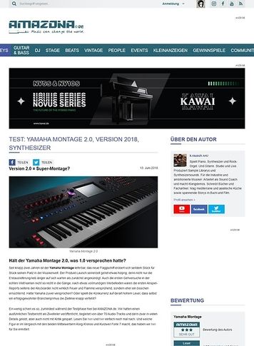 Amazona.de Yamaha Montage 2.0, Version 2018 Amazona.de Yamaha Montage 2.0, Version 2018