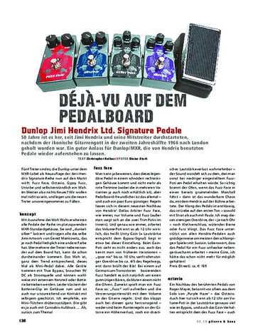 Gitarre & Bass Dunlop Jimi Hendrix Ltd. Signature-Pedale Gitarre & Bass Dunlop Jimi Hendrix Ltd. Signature-Pedale