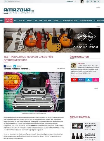 Amazona.de Pedaltrain Soft- und Hardcases für Musiker Amazona.de Pedaltrain Soft- und Hardcases für Musiker