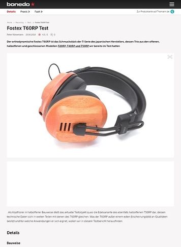 Bonedo.de Fostex T60RP Bonedo.de Fostex T60RP