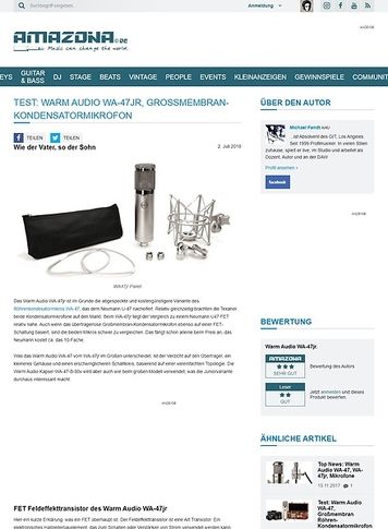 Amazona.de Warm Audio WA-47jr Amazona.de Warm Audio WA-47jr