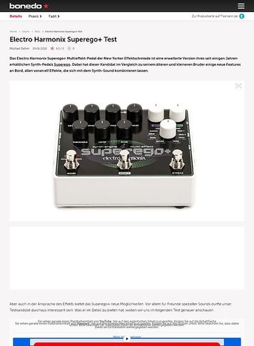 Bonedo.de Electro Harmonix Superego+ Bonedo.de Electro Harmonix Superego+