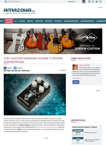 Amazona.de Electro Harmonix Oceans 11 Reverb Amazona.de Electro Harmonix Oceans 11 Reverb