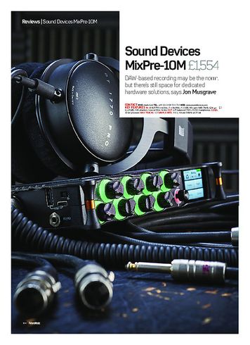 Future Music Sound Devices MixPre-10M Future Music Sound Devices MixPre-10M