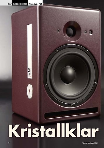Professional Audio Kristallklar: PSI Audio A 17-M Professional Audio Kristallklar: PSI Audio A 17-M