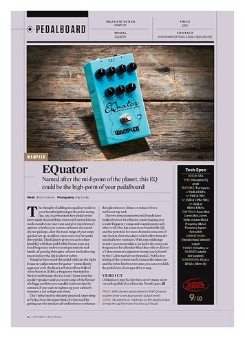 Guitarist Wampler EQuator Guitarist Wampler EQuator