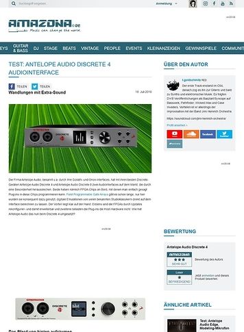 Amazona.de Antelope Audio Discrete 4 Amazona.de Antelope Audio Discrete 4