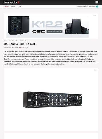 Bonedo.de DAP-Audio IMIX-7.3 Bonedo.de DAP-Audio IMIX-7.3