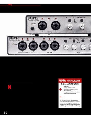 Professional Audio Steinberg UR-RT2/UR-RT4 Professional Audio Steinberg UR-RT2/UR-RT4