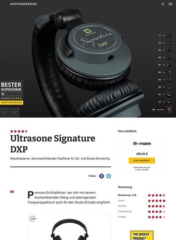 Kopfhoerer.de Ultrasone Signature DXP Kopfhoerer.de Ultrasone Signature DXP