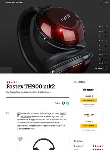 Kopfhoerer.de Fostex TH-900 mk2 Kopfhoerer.de Fostex TH-900 mk2