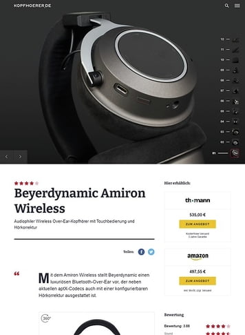 Kopfhoerer.de beyerdynamic Amiron Wireless Kopfhoerer.de beyerdynamic Amiron Wireless