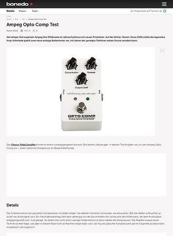 Bonedo.de Ampeg Opto Comp Bonedo.de Ampeg Opto Comp