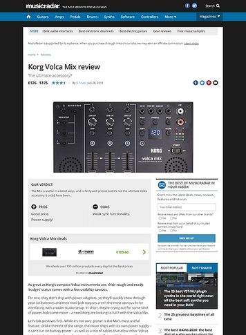 MusicRadar.com Korg Volca Mix MusicRadar.com Korg Volca Mix