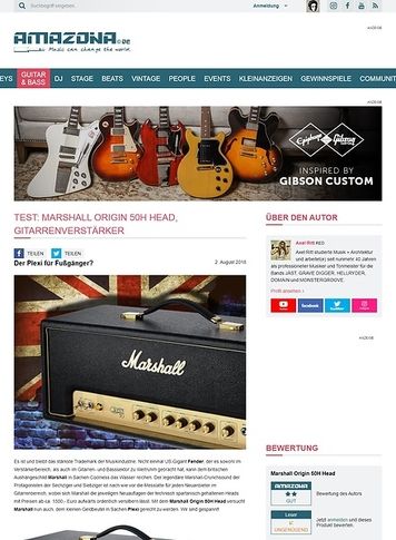 Amazona.de Marshall Origin 50H Head Amazona.de Marshall Origin 50H Head