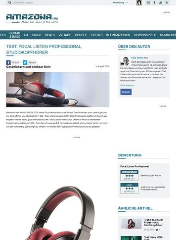 Amazona.de Focal Listen Professional Amazona.de Focal Listen Professional