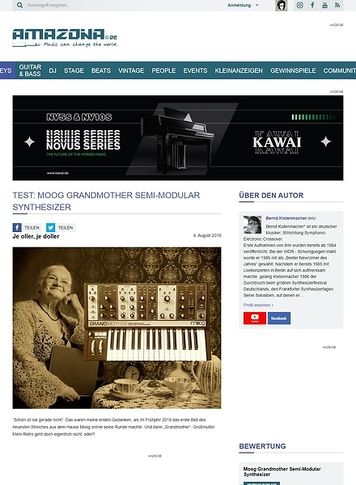 Amazona.de Moog Grandmother Amazona.de Moog Grandmother