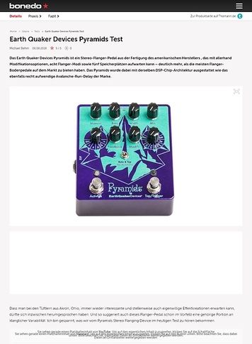 Bonedo.de Earth Quaker Devices Pyramids Bonedo.de Earth Quaker Devices Pyramids