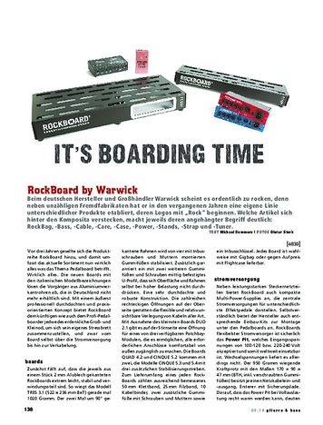 Gitarre & Bass RockBoard Pedalboard-System Gitarre & Bass RockBoard Pedalboard-System