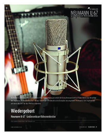 Sound & Recording Neumann U 67 Sound & Recording Neumann U 67
