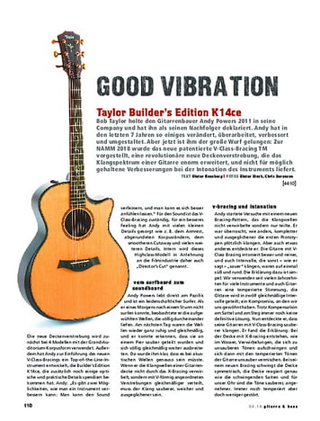 Gitarre & Bass Taylor Builder’s Edition K14ce Gitarre & Bass Taylor Builder’s Edition K14ce
