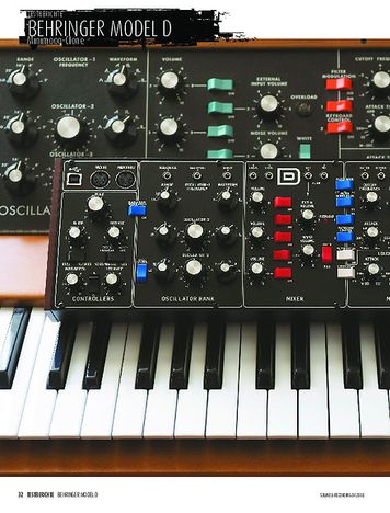 Sound & Recording Behringer Model D Sound & Recording Behringer Model D