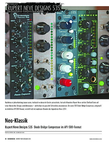 Sound & Recording Rupert Neve Designs 535 Sound & Recording Rupert Neve Designs 535