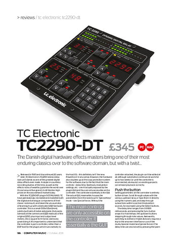 Computer Music TC Electronic TC2290-DT Computer Music TC Electronic TC2290-DT