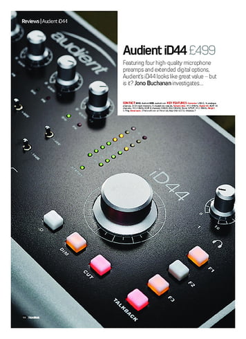 Future Music Audient iD44 Future Music Audient iD44