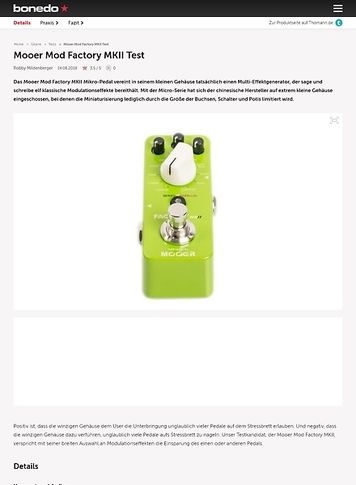 Bonedo.de Mooer Mod Factory MKII Bonedo.de Mooer Mod Factory MKII