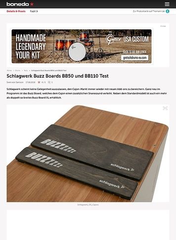 Bonedo.de Schlagwerk Buzz Boards BB50 und BB110 Bonedo.de Schlagwerk Buzz Boards BB50 und BB110