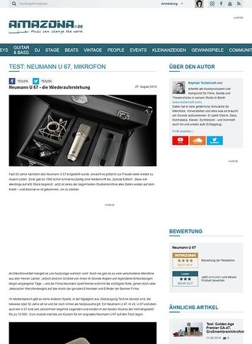 Amazona.de Neumann U 67 Amazona.de Neumann U 67
