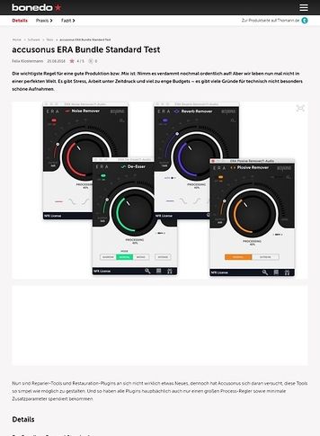 Bonedo.de accusonus ERA Bundle Standard Bonedo.de accusonus ERA Bundle Standard