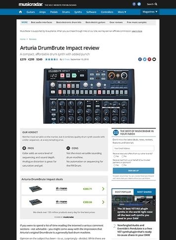 MusicRadar.com Arturia DrumBrute Impact MusicRadar.com Arturia DrumBrute Impact