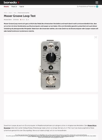 Bonedo.de Mooer Groove Loop Bonedo.de Mooer Groove Loop