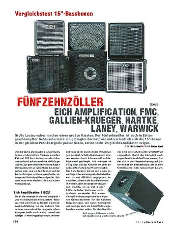 Gitarre & Bass Vergleichstest! 15 Zoll-Bassboxen Gitarre & Bass Vergleichstest! 15 Zoll-Bassboxen
