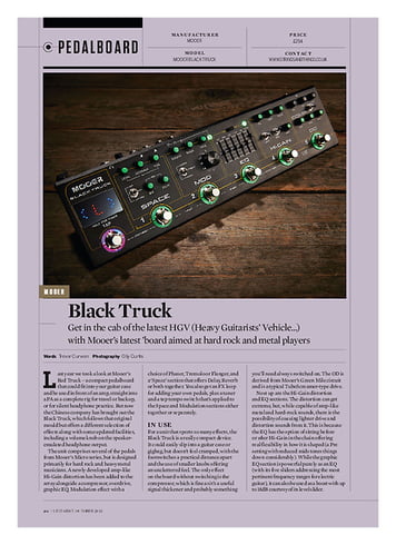 Guitarist Mooer Black Truck Guitarist Mooer Black Truck