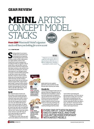 Rhythm Meinl Artist Concept Model Stacks Rhythm Meinl Artist Concept Model Stacks